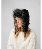 Express Womens Quilted Faux Fur Trapper Hat