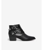 Express Womens Double Buckle Western Booties