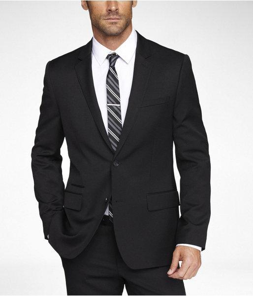 Express Mens Stretch Wool Photographer Suit Jacket