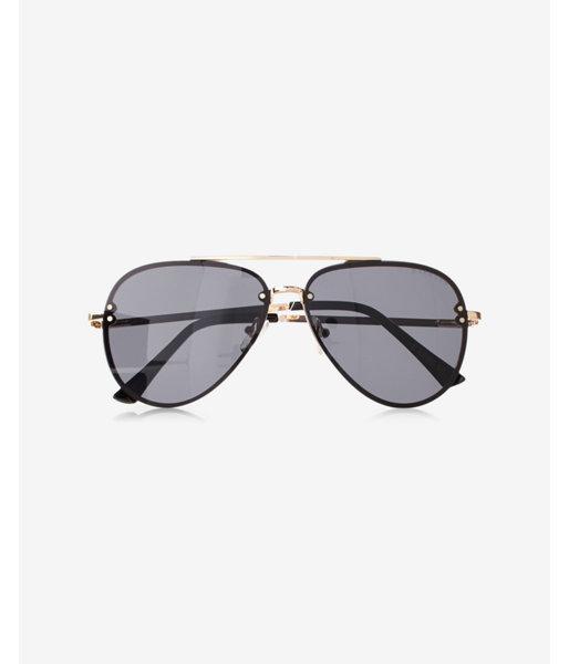 Express Mens Rimless Aviator