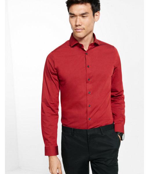 Express Mens Extra Slim Fit Micro Print Dress