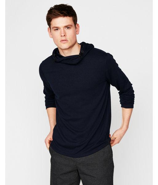 Express Mens Ribbed Pullover Ottoman Hoodie