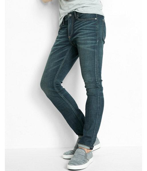 Express Skinny Fit Skinny Leg Stretch Dark Performance