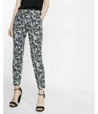 Express Mid Rise Paisley Columnist Ankle Pant