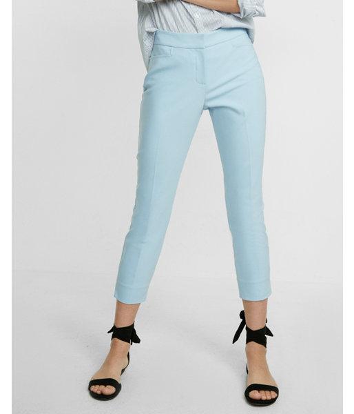 Express Mid Rise Ultimate Double Weave Cropped