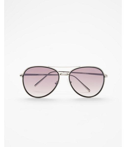 Express Mens Black Rim Aviator
