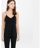 Express Womens Black Ribbed Strappy Back Cami