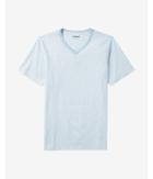 Express Space Dyed Slub Knit Flex Stretch V-neck Tee