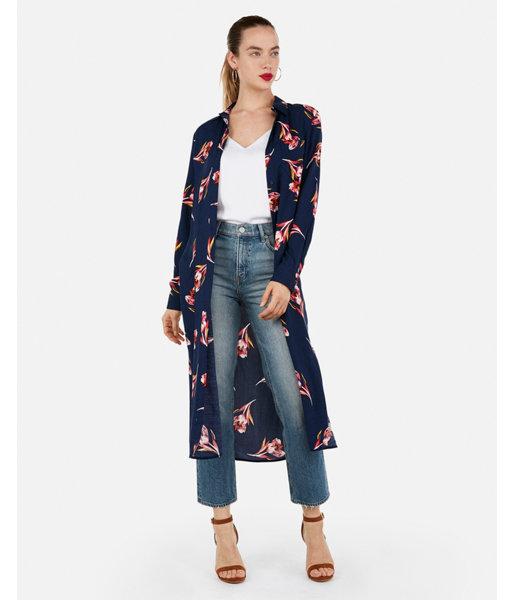 Express Womens Floral Duster