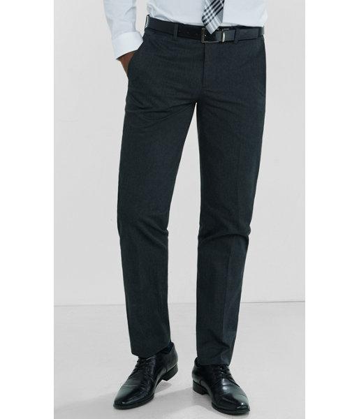 Express Men's Dress Pants Slim Photographer Heathered Dark Gray Dress Pant