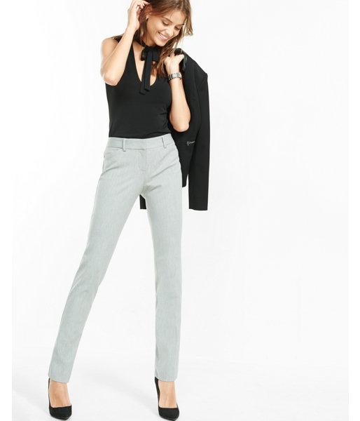 Express Womens Low Rise Slim Leg Editor Pant