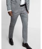 Express Skinny Innovator Gray Wool Blend Oxford