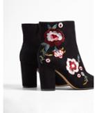 Express Floral Patch Heeled Bootie
