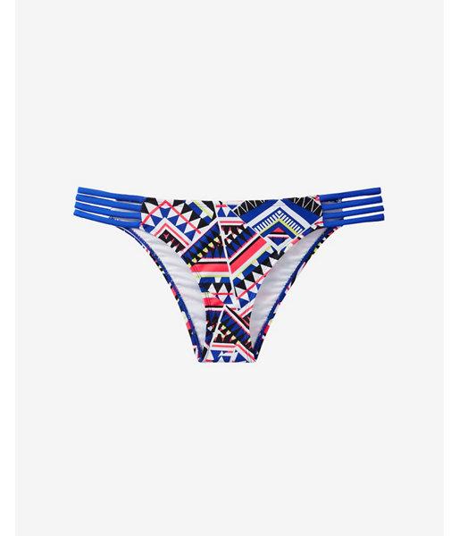 Express Womens Geo Print Strappy Cheeky Bikini