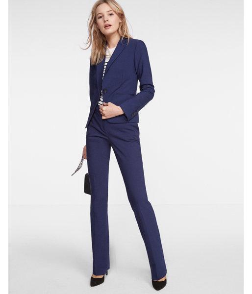 Express Womens 22 1/2 Inch Peak Lapel One Button Blazer