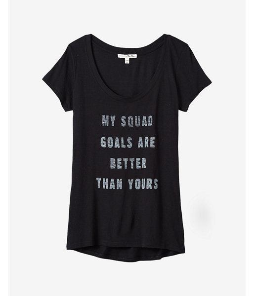 Express Womens Express One Eleven Squad Goals Graphic T-shirt