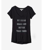 Express Womens Express One Eleven Squad Goals Graphic T-shirt