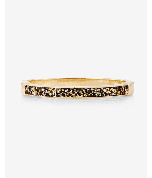 Express Rock Glitter Inset Hinge Bracelet