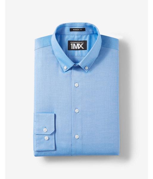 Express Modern Fit Easy Care Button-down