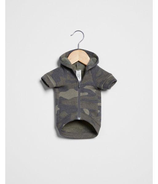 Express Womens Camo Vintage Fleece Dog Hoodie