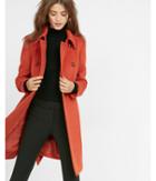 Express Womens Wool Blend Trench Coat