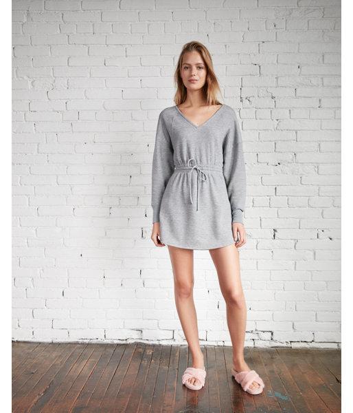 Express Womens Cozy Elastic Waist Sweatshirt Dress