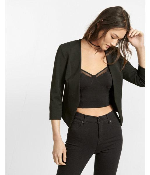 Express Womens Petite Cutaway Jacket