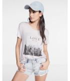 Express Womens Express One Eleven Love Nyc Boxy Tee