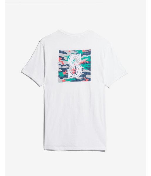 Express Mens Seattle Mariners Camo Graphic Tee