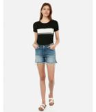 Express Womens Express One Eleven Varsity Stripe Easy Tee