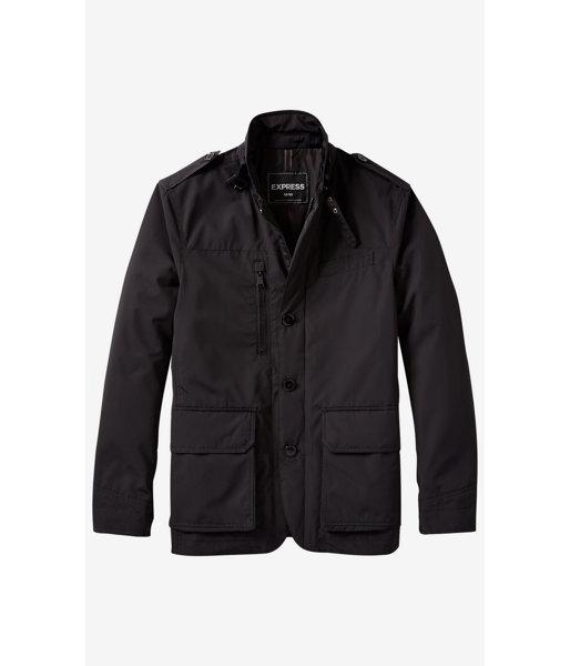 Express Men's Outerwear Express Tech Water Resistant Commuter Jacket
