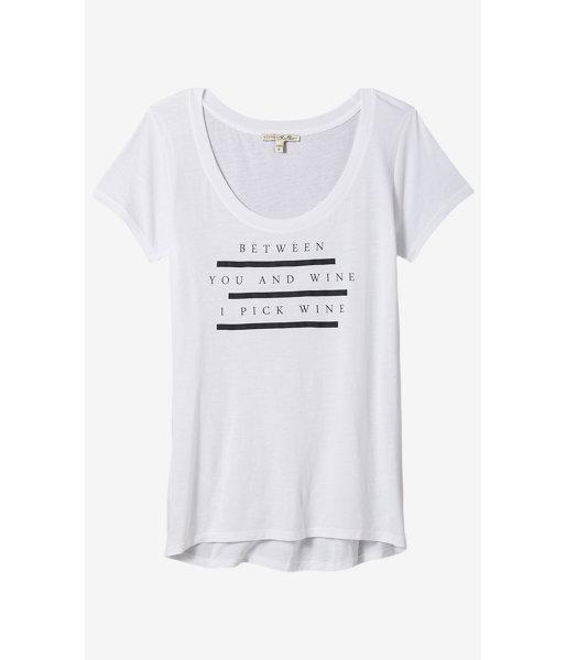 Express Women's Tees Express One Eleven Pick Wine Graphic Tee