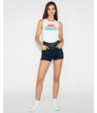 Express Womens Express One Eleven Red White Boozed Tank