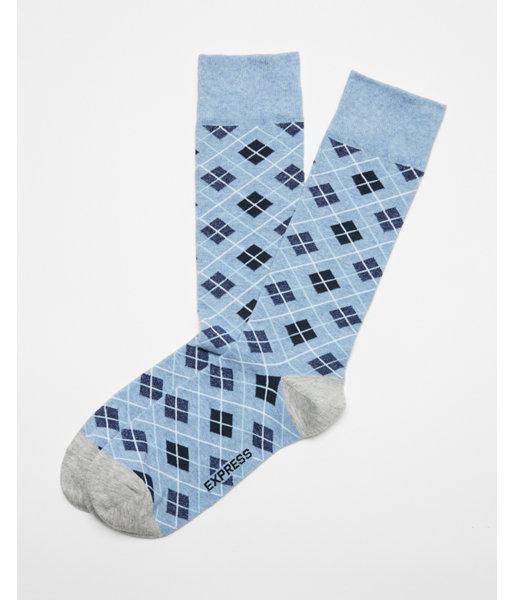 Express Mens Diamond Argyle Dress