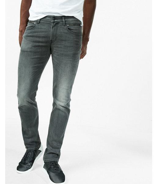 Express Slim Black Stretch+ Performance Zip Pocket Jeans