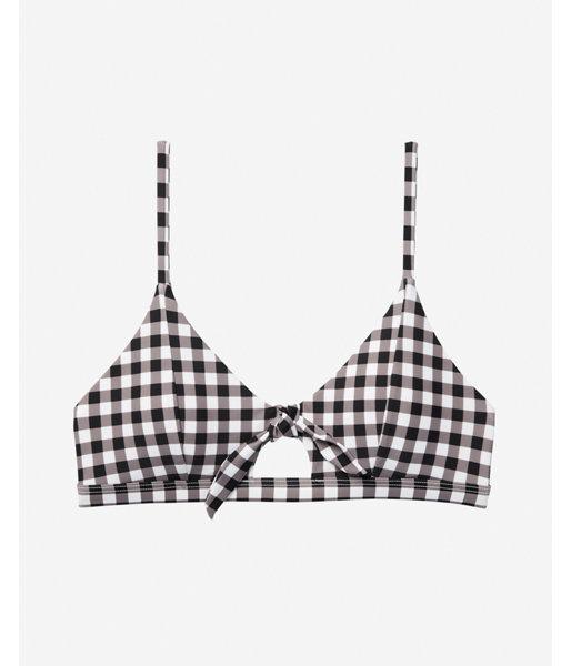 Express Womens Knot Front Triangle Bikini Top