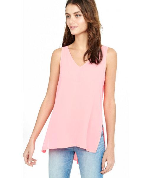 Express Women's Tanks Lace Up Split Back Tank