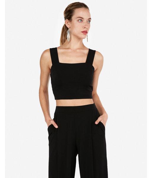 Express Womens Abbreviated Square Neck Tank