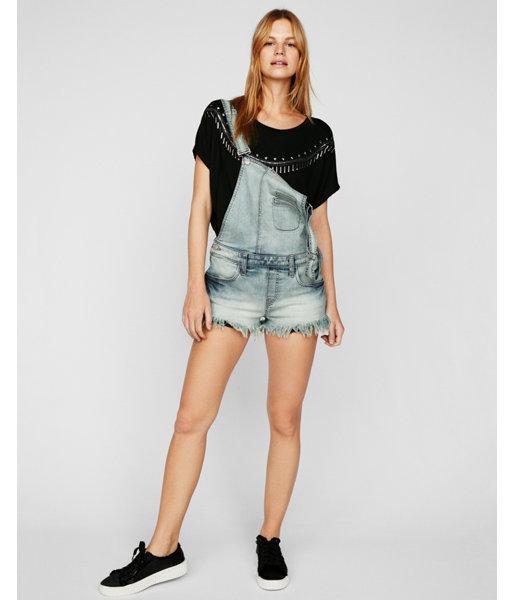 Express Womens Petite Express One Eleven Western Dolman Tee