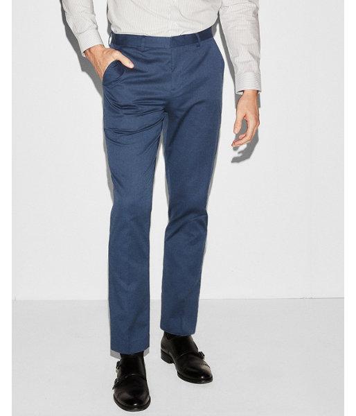 Express Mens Slim Stretch Diamond Weave Dress Pant