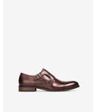 Express Mens Cap Toe Double Monk Strap Leather Dress