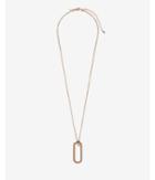 Express Womens Rectangle Link Pendant Necklace
