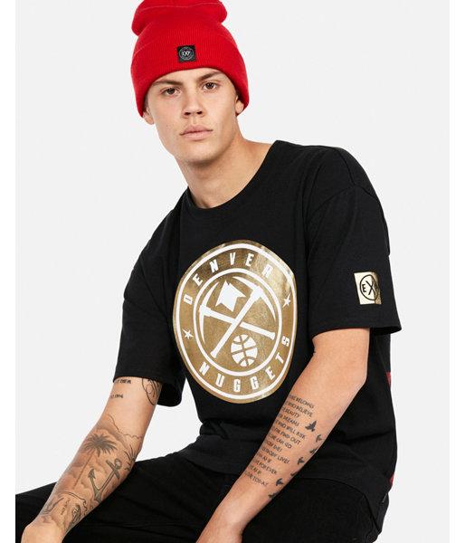 Express Mens Denver Nuggets Nba Heavy Weight Foil Graphic Tee