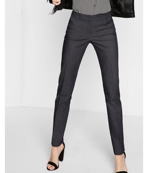 Express Womens Low Rise Refined Denim Slim Leg Columnist Pant