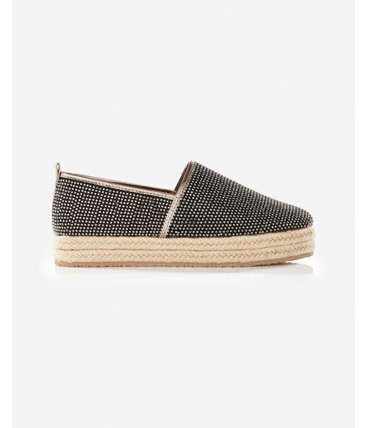 Express Metallic Dot Espadrille Flat