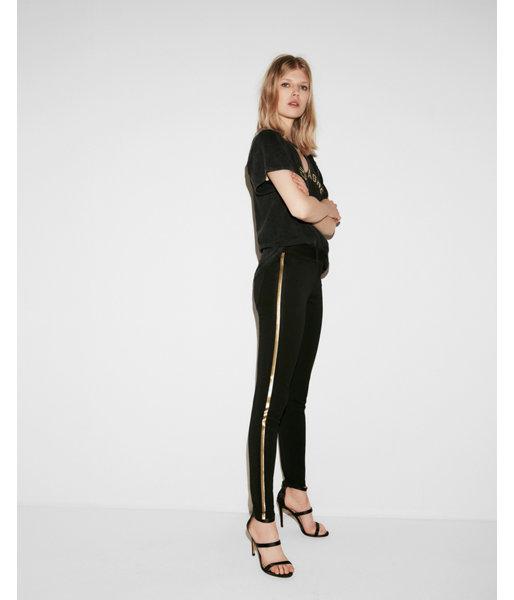 Express Womens Mid Rise Side Stripe 4 Way Stretch