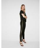 Express Womens Mid Rise Side Stripe 4 Way Stretch