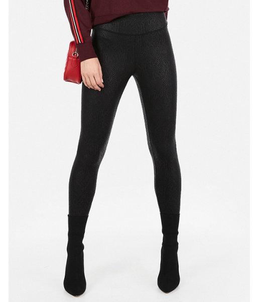 Express Womens High Waisted Snake Print Stretch