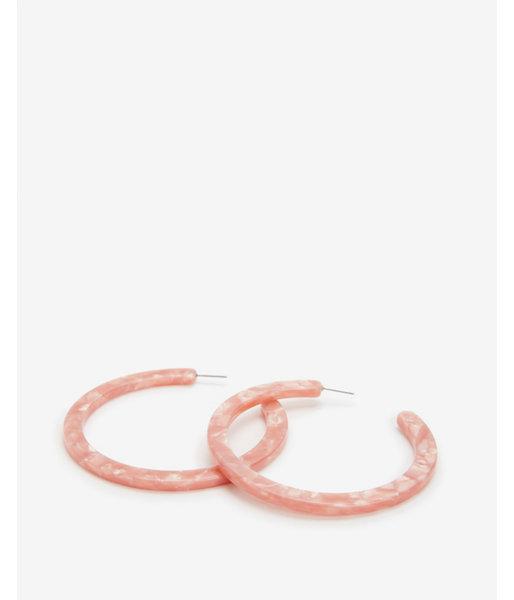 Express Womens Resin Post-back Hoop Earrings