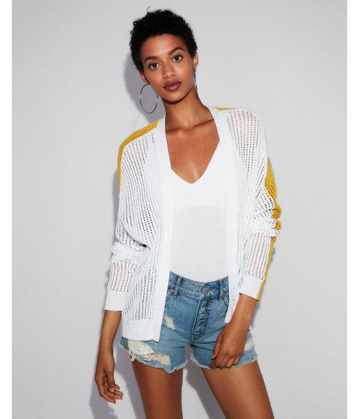 Express Womens Textured Color Block Cotton Cover-up